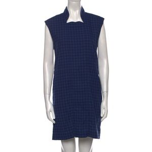 A.P.C. Plaid Print Mini Dress